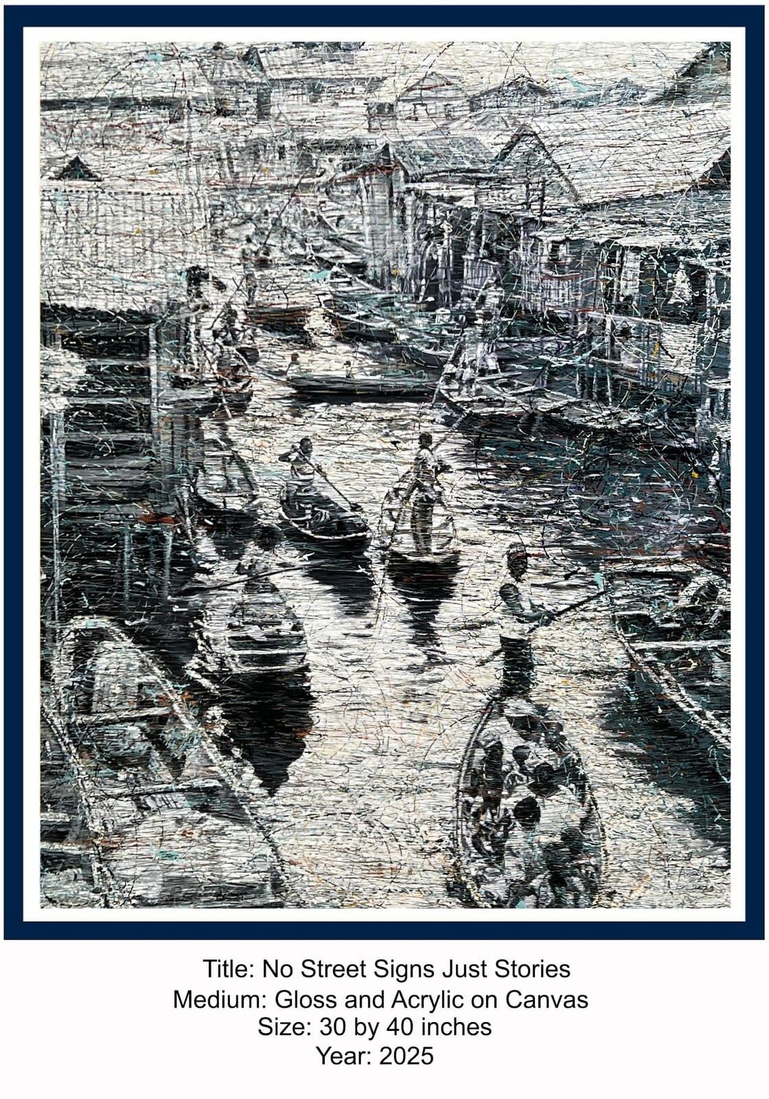 No Street Signs Just Stories, Emmanuel Anaiye Ifebunmi art, 2025